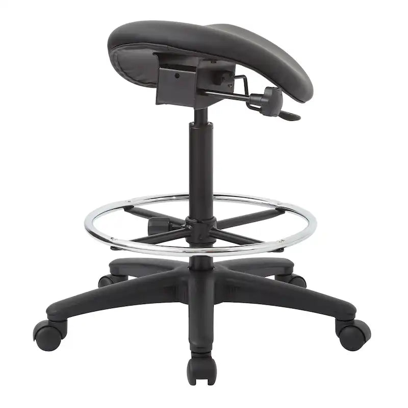 Tabouret sans dossier avec siège ergonomique réglable en hauteur