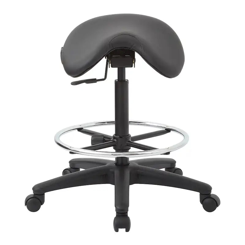 Tabouret sans dossier avec siège ergonomique réglable en hauteur