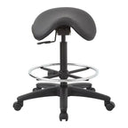 Tabouret sans dossier avec siège ergonomique réglable en hauteur