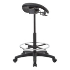 Tabouret sans dossier avec siège ergonomique réglable en hauteur