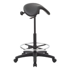Tabouret sans dossier avec siège ergonomique réglable en hauteur