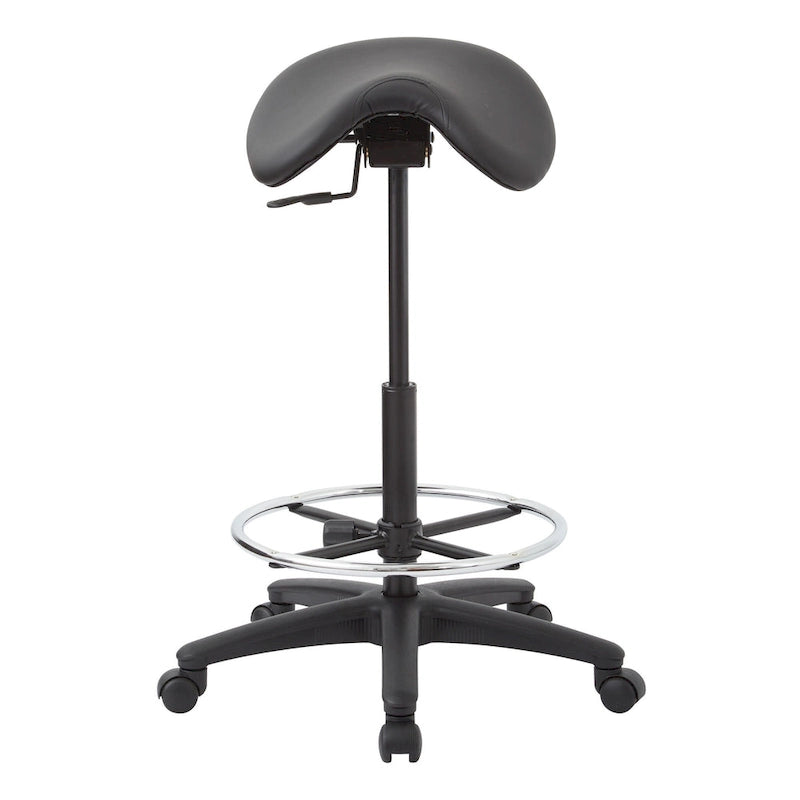 Tabouret sans dossier avec siège ergonomique réglable en hauteur