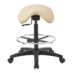 Tabouret sans dossier avec siège ergonomique réglable en hauteur