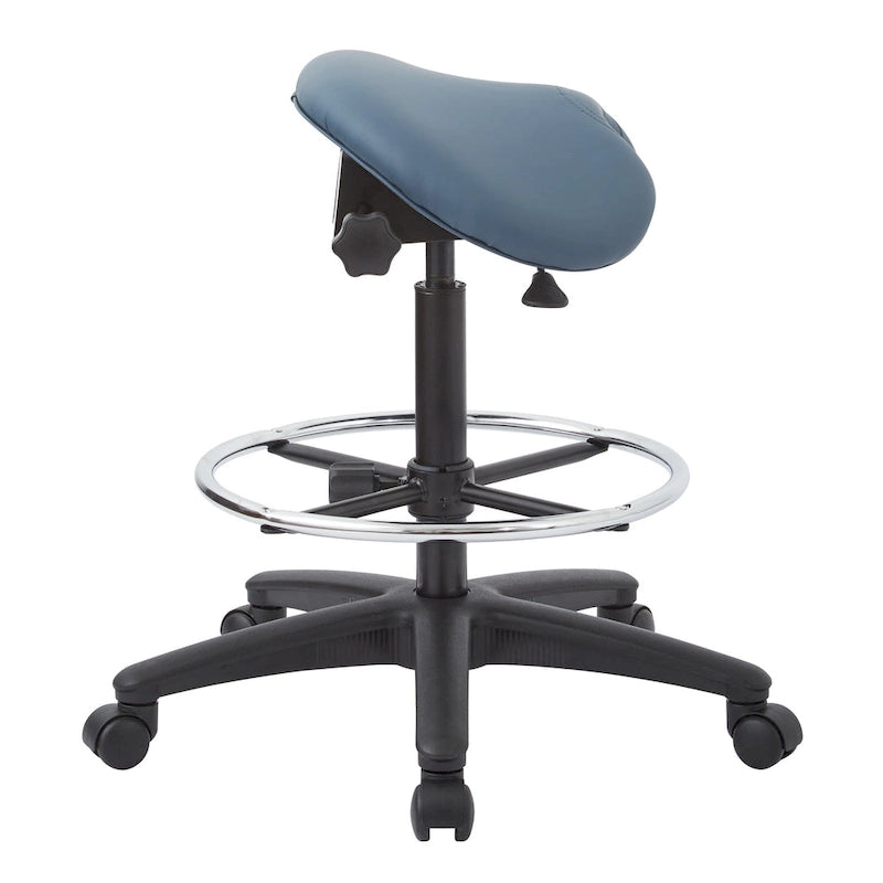 Tabouret sans dossier avec siège ergonomique réglable en hauteur