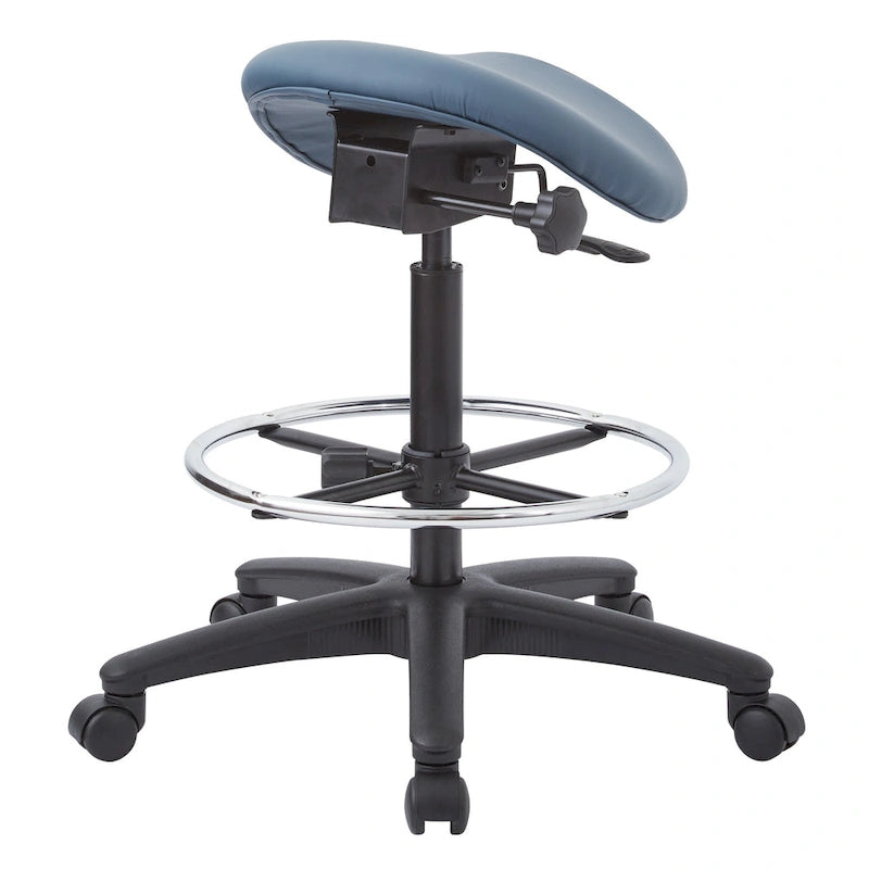 Tabouret sans dossier avec siège ergonomique réglable en hauteur