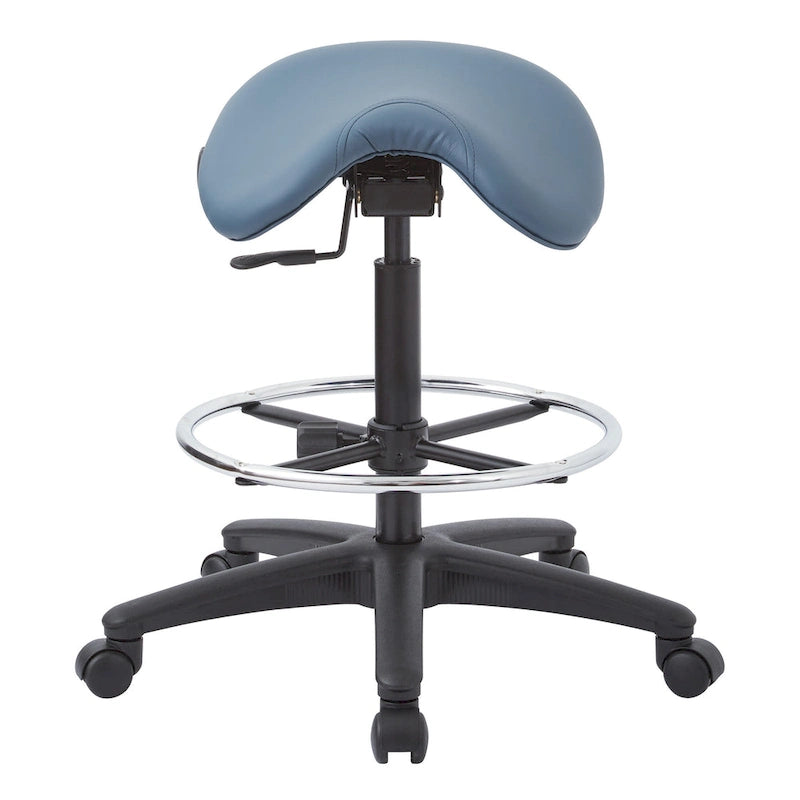 Tabouret sans dossier avec siège ergonomique réglable en hauteur