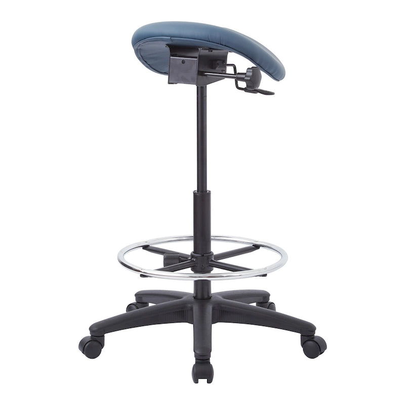 Tabouret sans dossier avec siège ergonomique réglable en hauteur