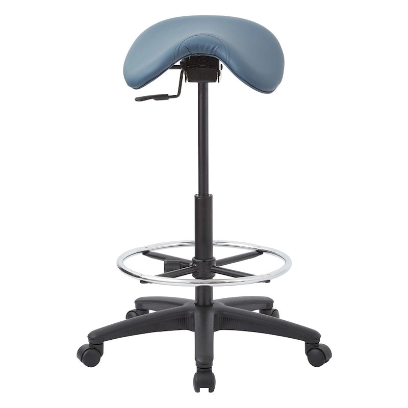 Tabouret sans dossier avec siège ergonomique réglable en hauteur