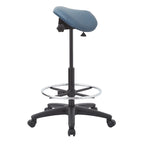 Tabouret sans dossier avec siège ergonomique réglable en hauteur