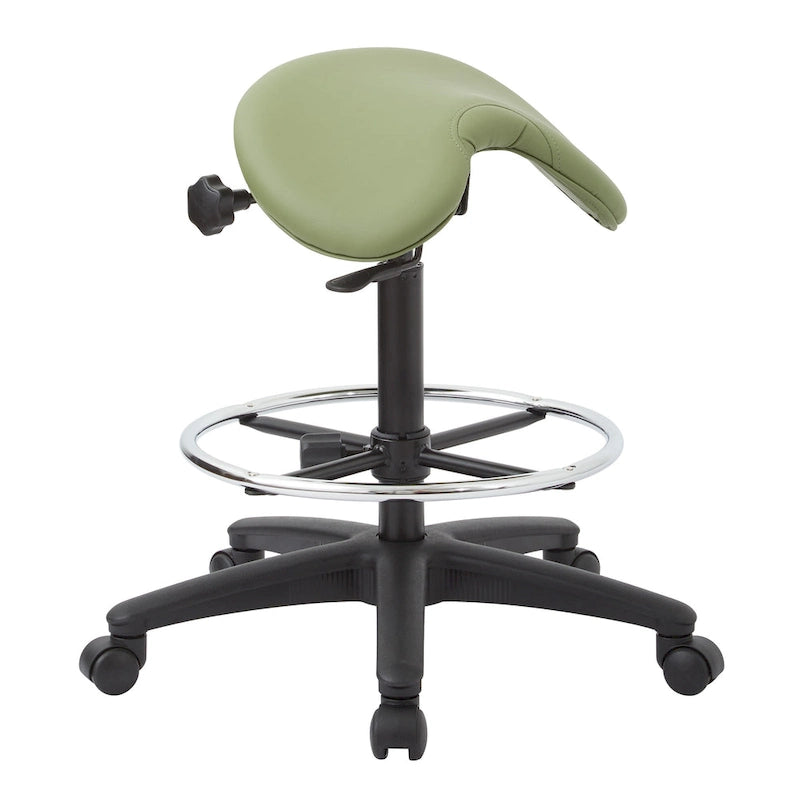 Tabouret sans dossier avec siège ergonomique réglable en hauteur
