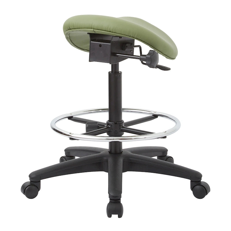 Tabouret sans dossier avec siège ergonomique réglable en hauteur