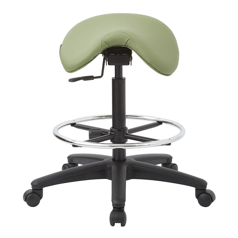 Tabouret sans dossier avec siège ergonomique réglable en hauteur