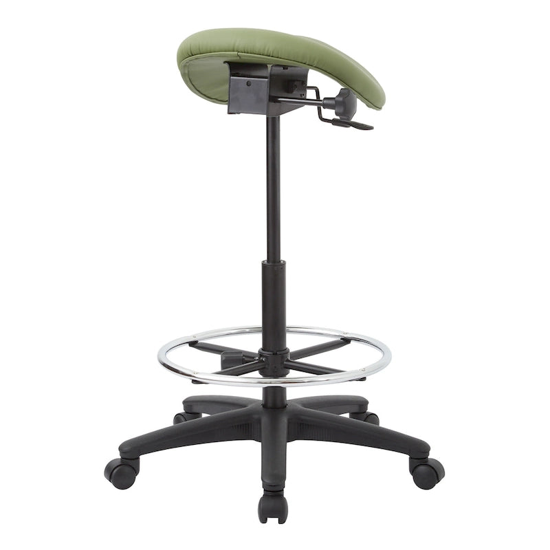 Tabouret sans dossier avec siège ergonomique réglable en hauteur