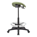 Tabouret sans dossier avec siège ergonomique réglable en hauteur