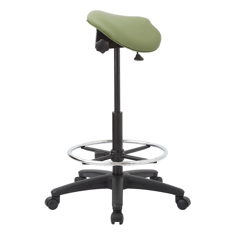 Tabouret sans dossier avec siège ergonomique réglable en hauteur