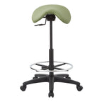 Tabouret sans dossier avec siège ergonomique réglable en hauteur