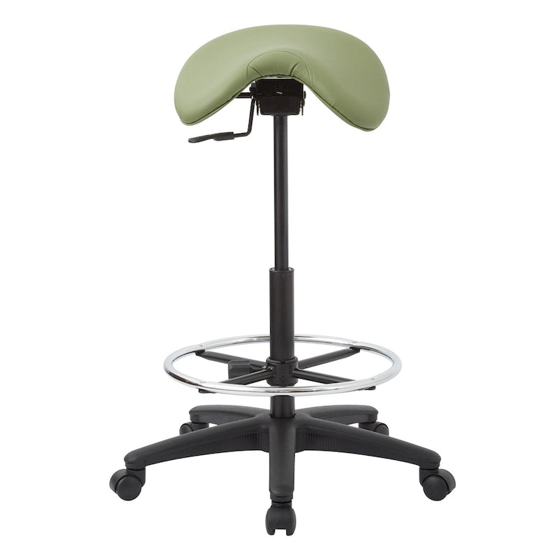 Tabouret sans dossier avec siège ergonomique réglable en hauteur