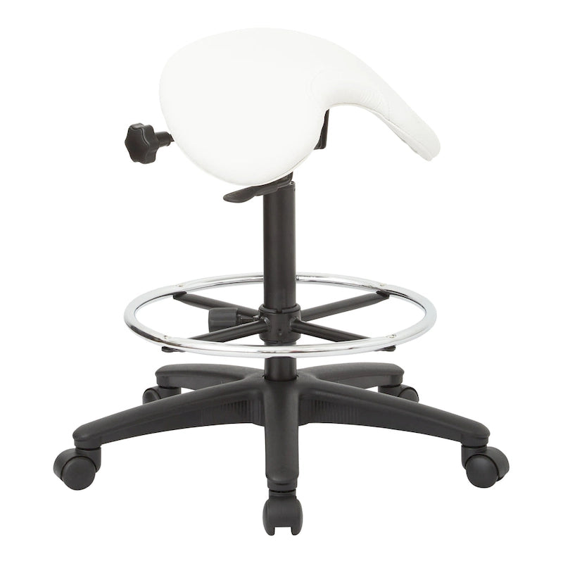 Tabouret sans dossier avec siège ergonomique réglable en hauteur