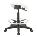 Tabouret sans dossier avec siège ergonomique réglable en hauteur