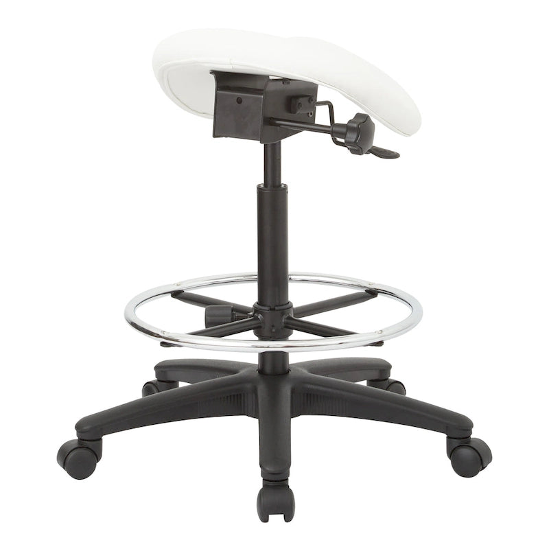 Tabouret sans dossier avec siège ergonomique réglable en hauteur