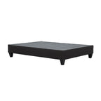 Cadre de lit plateforme Carter gris foncé 14 po avec sommier