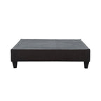 Cadre de lit plateforme Carter gris foncé 14 po avec sommier