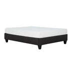 Cadre de lit plateforme Carter gris foncé 14 po avec sommier