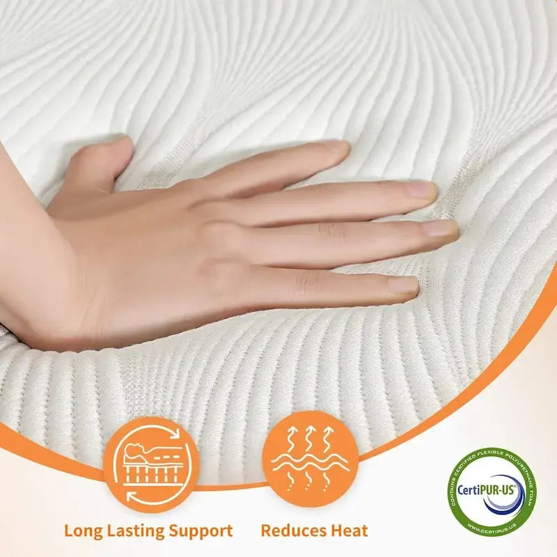 Cadre de lit réglable ESHINE - Matelas hybride à mémoire de forme 14 pouces Série 2000