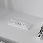 Tête de lit bibliothèque 65Timechee Queen avec lumière RGB et étagère réglable