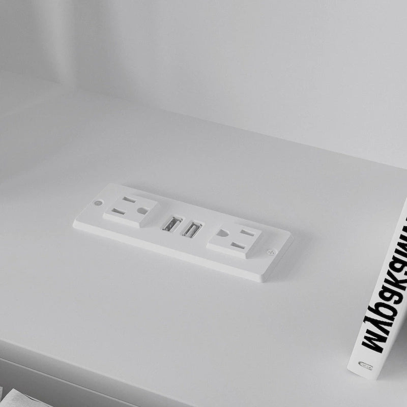 Tête de lit bibliothèque 65Timechee Queen avec lumière RGB et étagère réglable