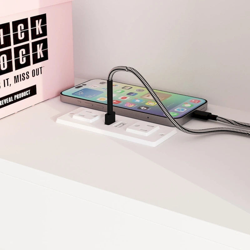 Tête de lit bibliothèque 65Timechee Queen avec lumière RGB et étagère réglable