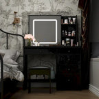 Coiffeuse 100 cm avec tabouret et miroir