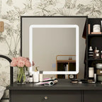 Coiffeuse 100 cm avec tabouret et miroir