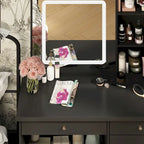 Coiffeuse 100 cm avec tabouret et miroir