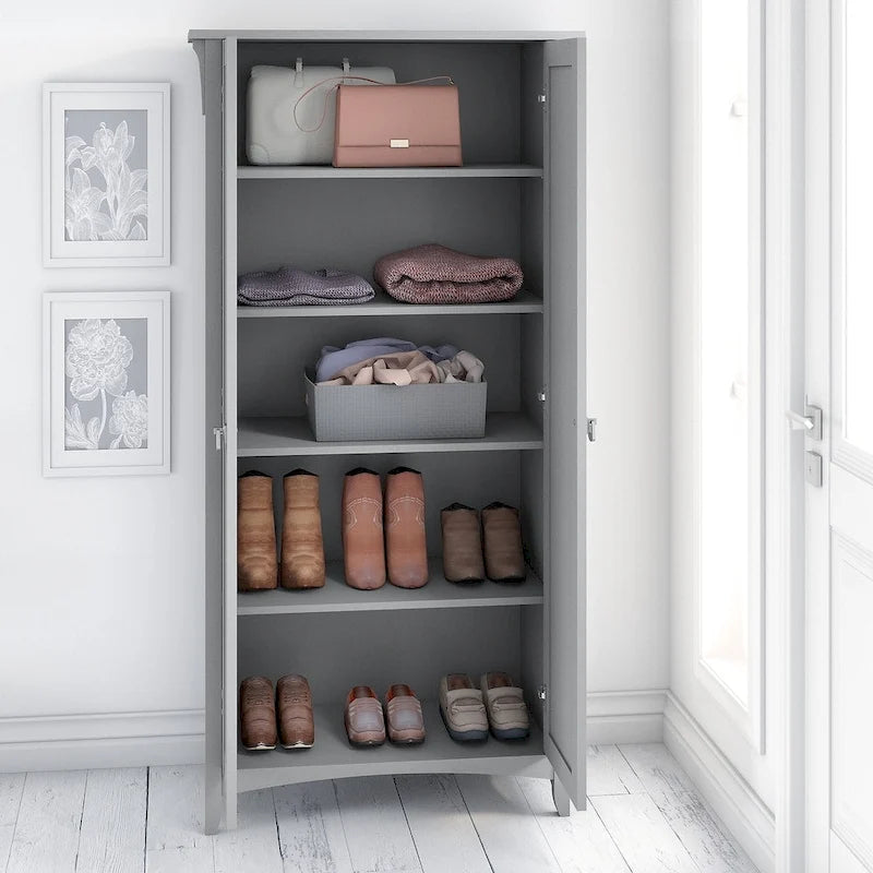 Meuble de rangement haut Bush Furniture Salinas avec portes
