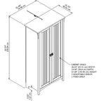 Meuble de rangement haut Bush Furniture Salinas avec portes