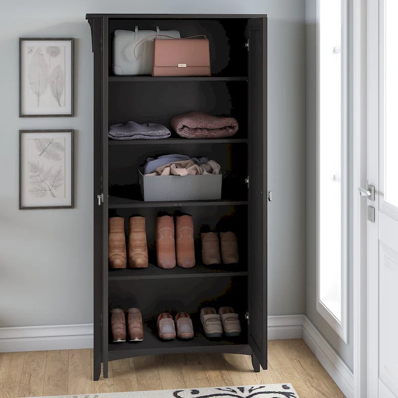 Meuble de rangement haut Bush Furniture Salinas avec portes
