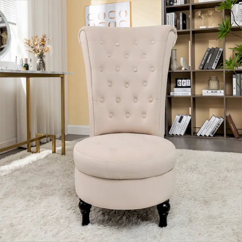 Chaise de vanité haute Gosser 20 en velours large