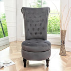Chaise de vanité haute Gosser 20 en velours large