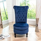 Chaise de vanité haute Gosser 20 en velours large