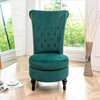 Chaise de vanité haute Gosser 20 en velours large