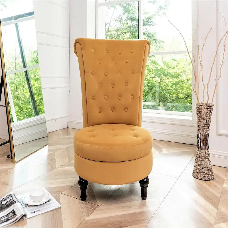 Chaise de vanité haute Gosser 20 en velours large