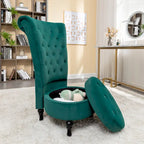 Chaise de vanité haute Gosser 20 en velours large