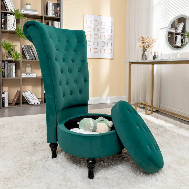 Chaise de vanité haute Gosser 20 en velours large