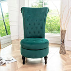 Chaise de vanité haute Gosser 20 en velours large