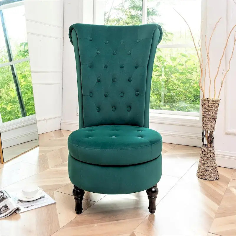 Chaise de vanité haute Gosser 20 en velours large