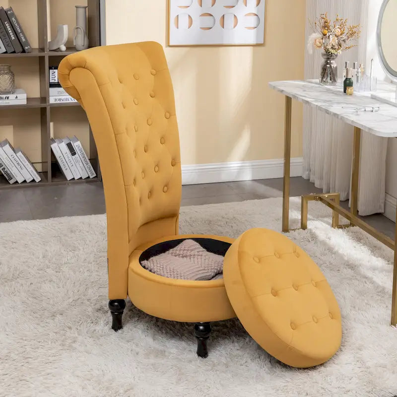 Chaise de vanité haute Gosser 20 en velours large