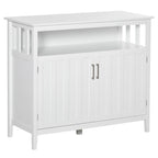 Table de Buffet avec 2 Portes, Meuble de Rangement de Cuisine avec Étagères Réglables pour Cuisine et Salle à Manger