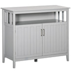 Table de Buffet avec 2 Portes, Meuble de Rangement de Cuisine avec Étagères Réglables pour Cuisine et Salle à Manger