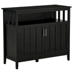 Table de Buffet avec 2 Portes, Meuble de Rangement de Cuisine avec Étagères Réglables pour Cuisine et Salle à Manger